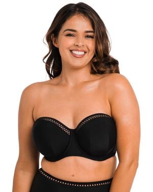 Curvy Kate Cs020307 First Class Bandeau Bikini Top - Black