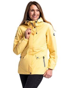 Trespass Ladies Flourish Waterproof Jacket (Pale Maize) - Yellow
