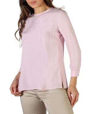Fontana 2.0 34 Sleeve Blouse Round Neck Top - Purple