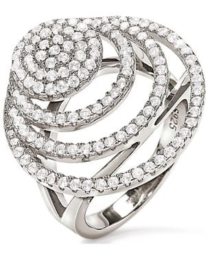 Folli Follie 3R17S034C-52 Ladies Ring - Grey