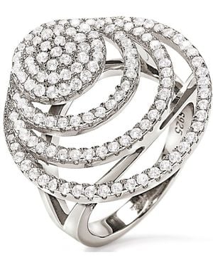 Folli Follie 3R17S034C-52 Ladies Ring - Grey