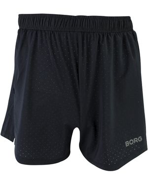 Björn Borg Running Breathable And Lightweight Perforated Sport Shorts For - Blue