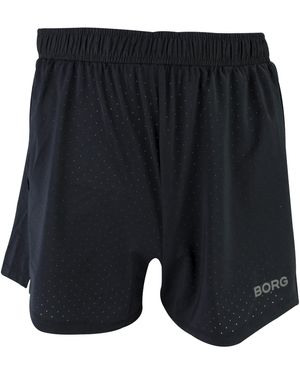 Björn Borg Running Breathable And Lightweight Perforated Sport Shorts For - Blue