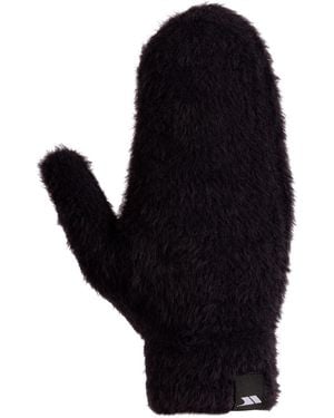 Trespass Ladies Seth Knitted Ski Mittens (Dark) - Black