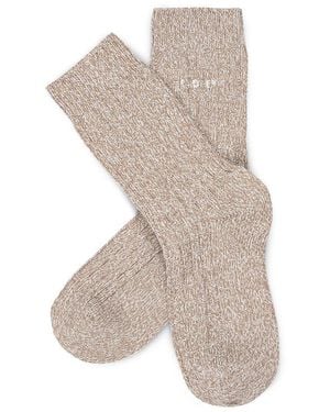 Radley Chunky Knit Socks - Natural