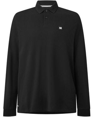Weekend Offender Barnum Long Sleeve Polo Shirt - Black