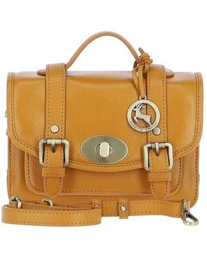 Ashwood Leather Stylish Real Medium Satchel Bag - Metallic