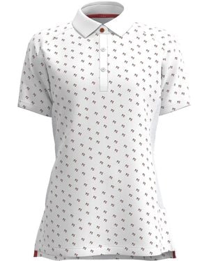 Forelson Varah Poloshirt Met Knoopjes En Patroon - Wit