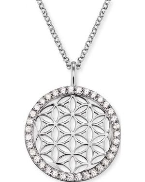Engelsrufer Ern-Lillifl-Zi Ladies Flower Of Life Necklace Sterling - White