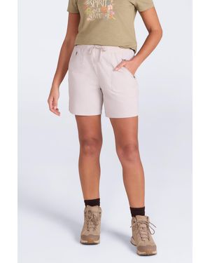 Mountain Warehouse 'Explorer' Shorts With Zipped Pockets Everyday Summer Bottoms Nylon - Natural