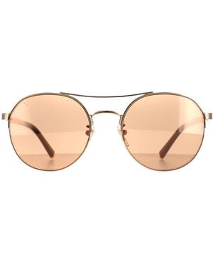 Police Aviator Shiny Copper Mirror Spla24 Lewis 03 Metal - Brown