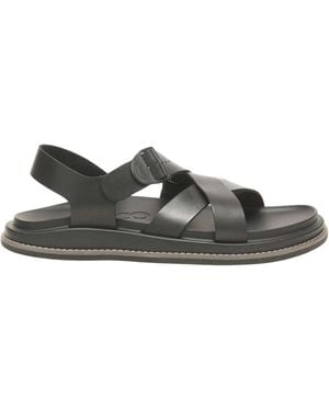 Chaco Fisherman Flatform Sandals - Black