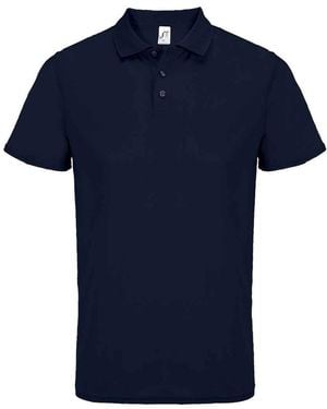 Sol's Adult Pitcher Recycled Polo Shirt (French) - Blue