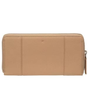 NiNa Amora 'Cecilia' Latte Leather Purse - Brown