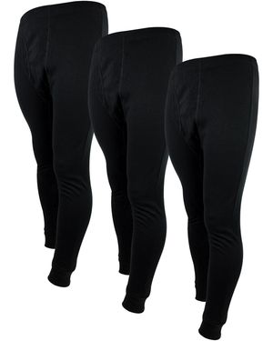 THMO 3 Pack Thermal Long Johns - Black