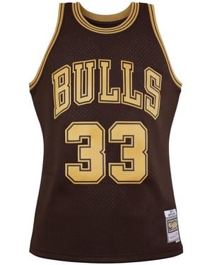 Mitchell & Ness Nba Chicago Bulls 33 Pippen Swingman Jersey - Brown
