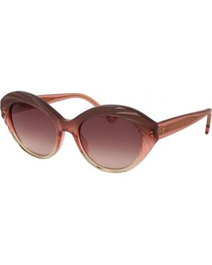 Hally & Son Hs933S01 5301 53 1 Sunglasses - Brown