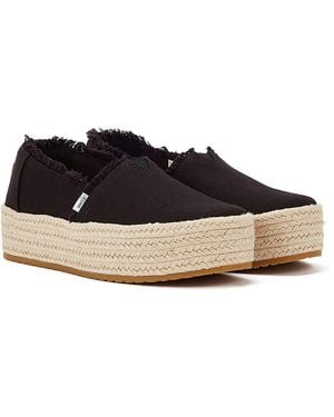TOMS Canvas Valcia Espadrilles Textile - Blue