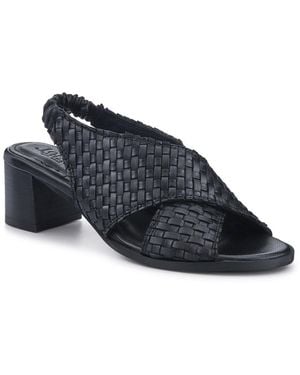 Jones Bootmaker Jaguar Leather Block-Heeled Sandals - Blue