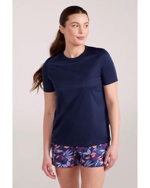 Mountain Warehouse Swimming T-Shirt Quick Dry Beach Summer Swimwear - Blue