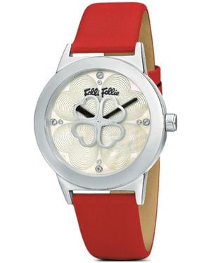 Folli Follie Ladies Watch Quartz Stainless Steel - Red