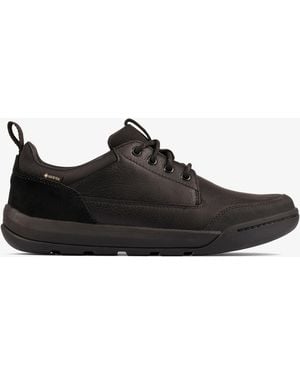 Clarks Ashcombelogtx Leather Shoes - Black