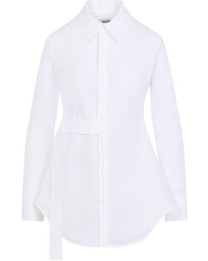 Jean Paul Gaultier Strap Detail Shirt - White
