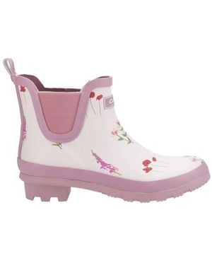 Cotswold Ladies Wild Flowers Wellington Boots - Pink