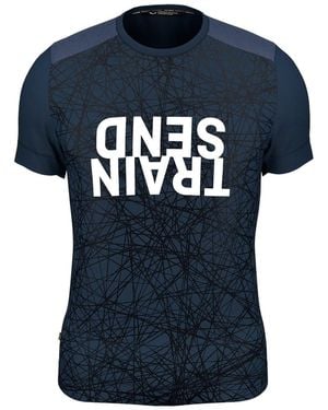 Salewa Hm Crew Neck Regular Fit T-Shirt - Blue
