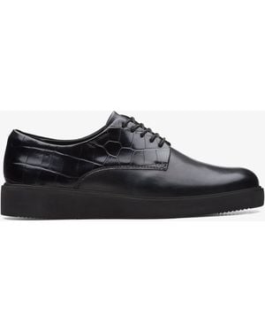 Clarks Glickly Derby2 Combination Shoes - Black