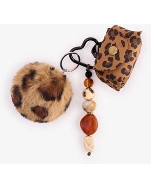 Penti Leopard Keychain - White