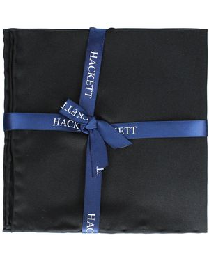 Hackett Plain Satin Hank Handkerchiefs - Black