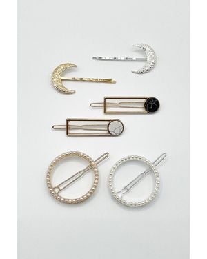 SVNX Elegant Hair Clip Bundle - Grey