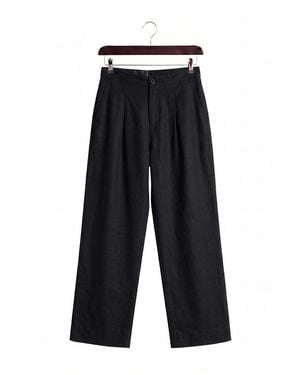 Giesto Cotton Wide-Leg Suit Trousers - White