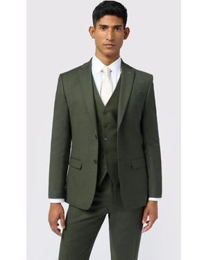 Ted Baker Slim Fit Flannel Jacket - Green