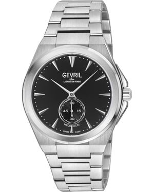 Gevril Montauk 'S316L Stainless Steel Case, Dial, 316L Bracelet Watch - Grey