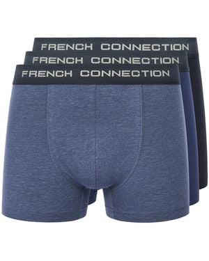 French Connection Fc15 3Pk Boxer Shorts - Blue
