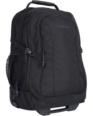 Mountain Warehouse 'Voyager' Wheelie Rucksack With Concealed Straps Everyday Backpack - Black
