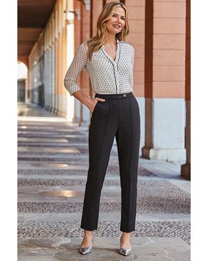 Sosandar Tailored Trousers With Pockets - Grey