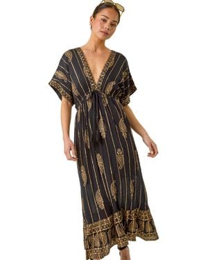 Black Boho Dresses for Women - Up to 75% off | Lyst UK