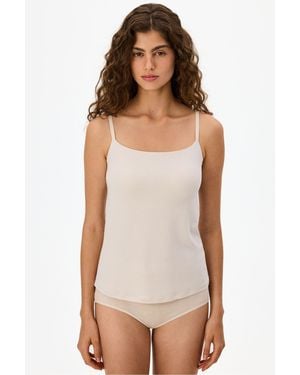 Penti No-Show Invisible Thin Strap Tank Top - White