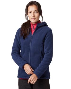Peter Storm Celia Hooded Full Zip Fleece Jacket For Walking & Hiking - Blue