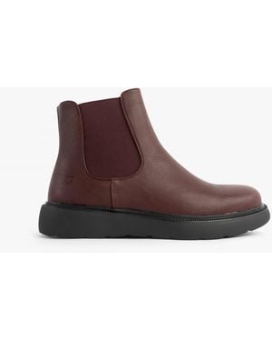 Heavenly Feet Azalea Chelsea Boots Burgundy - Brown