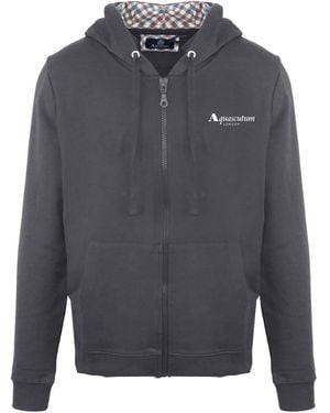 Aquascutum Zpullover Hoody Swe - Grey