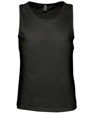 Sol's Justin Sleeveless Tank Vest Top (Deep) - Black