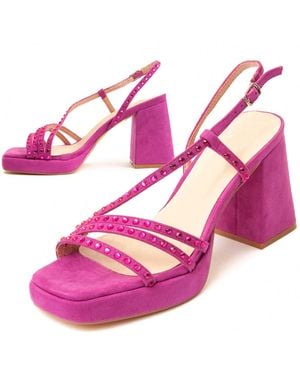 Montevita Heel Sandal Festsand2 - Pink