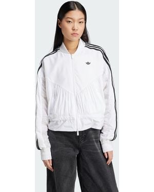 adidas Originals R3Cd Lightweight Windbreaker Bomber Jacket - White