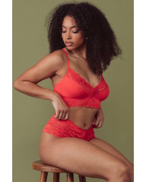 Kilo Brava Tigerlilly Vneck Bralette - Red