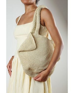 Where's That From Elowen Mesh Shopper Shoulder Bag - Natural
