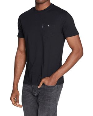 Ben Sherman T Shirt Plain Crew Neck Short Sleeve Casual Summer Cotton Tee - Black